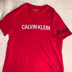 Red Calvin Klein Jeans T-Shirt